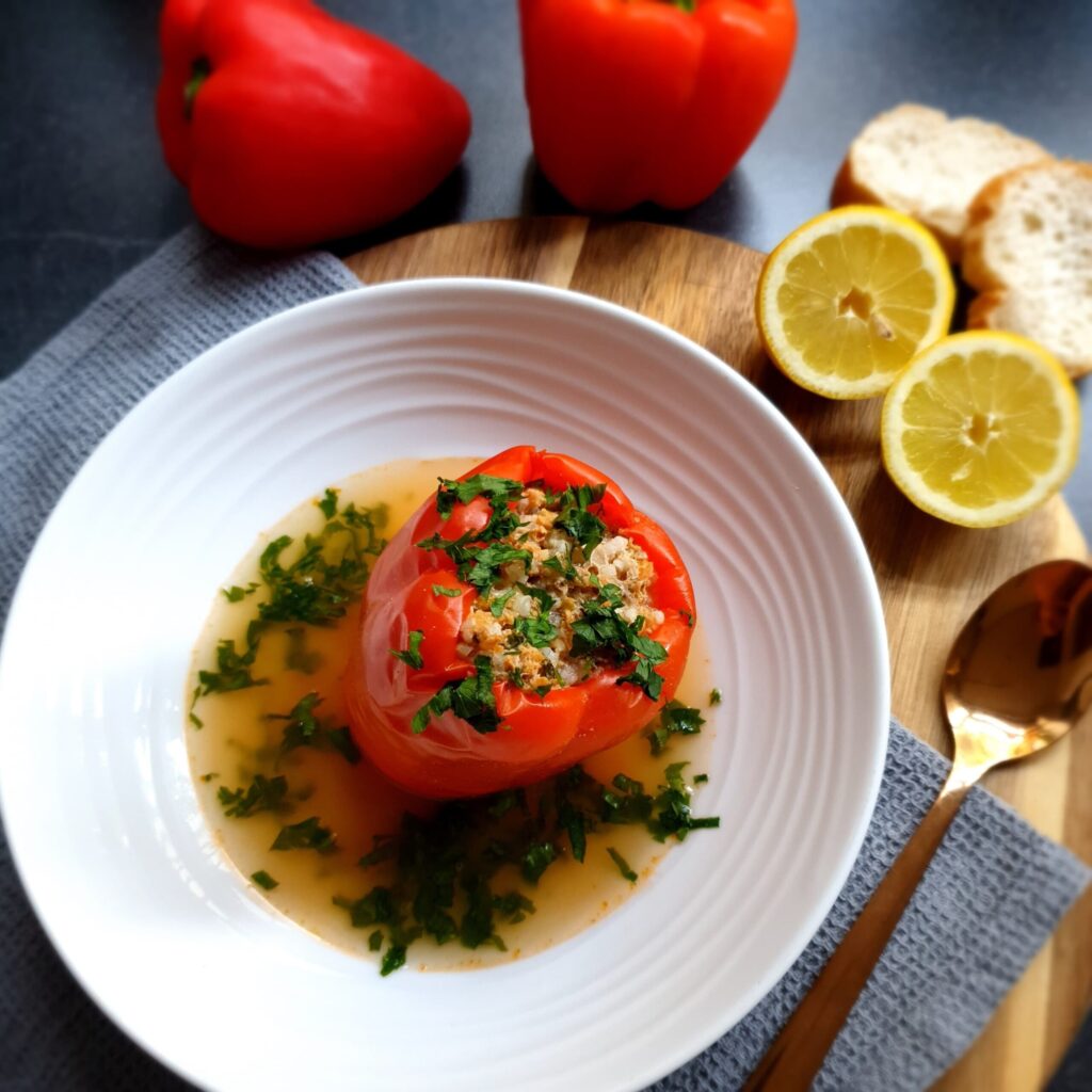 stuffed red pepper