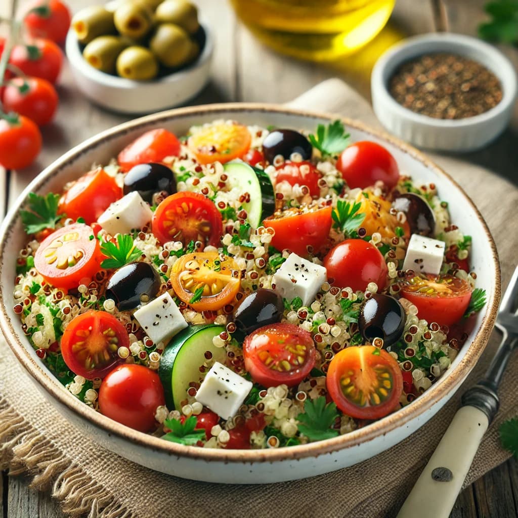 mediterranean quinoa salad