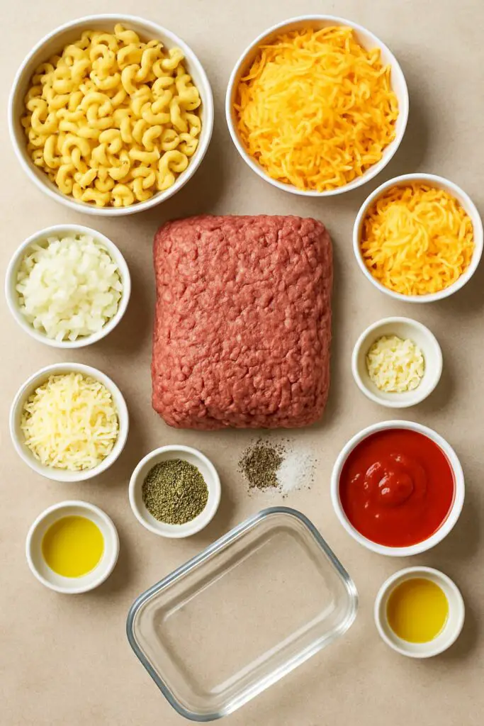 ground beef casserole ingredients