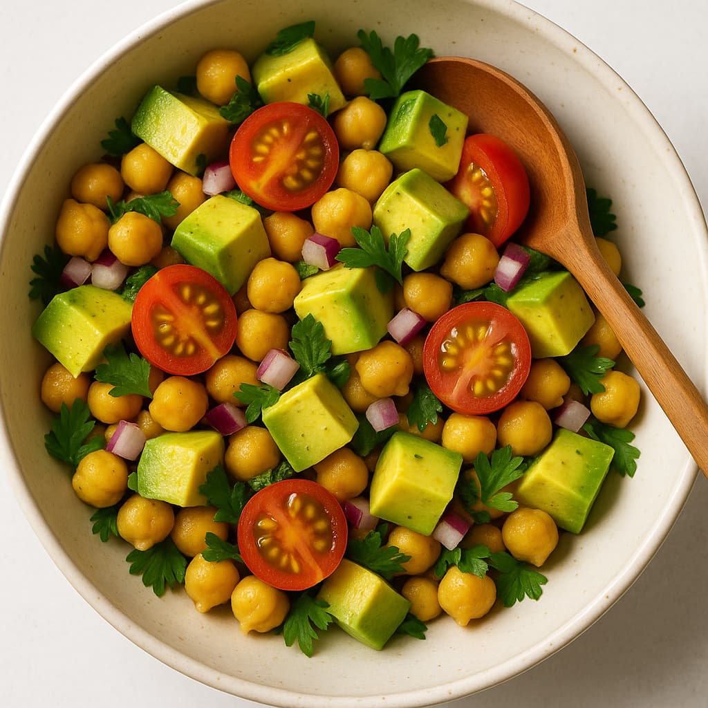 Avocado & Turmeric Chickpea Salad