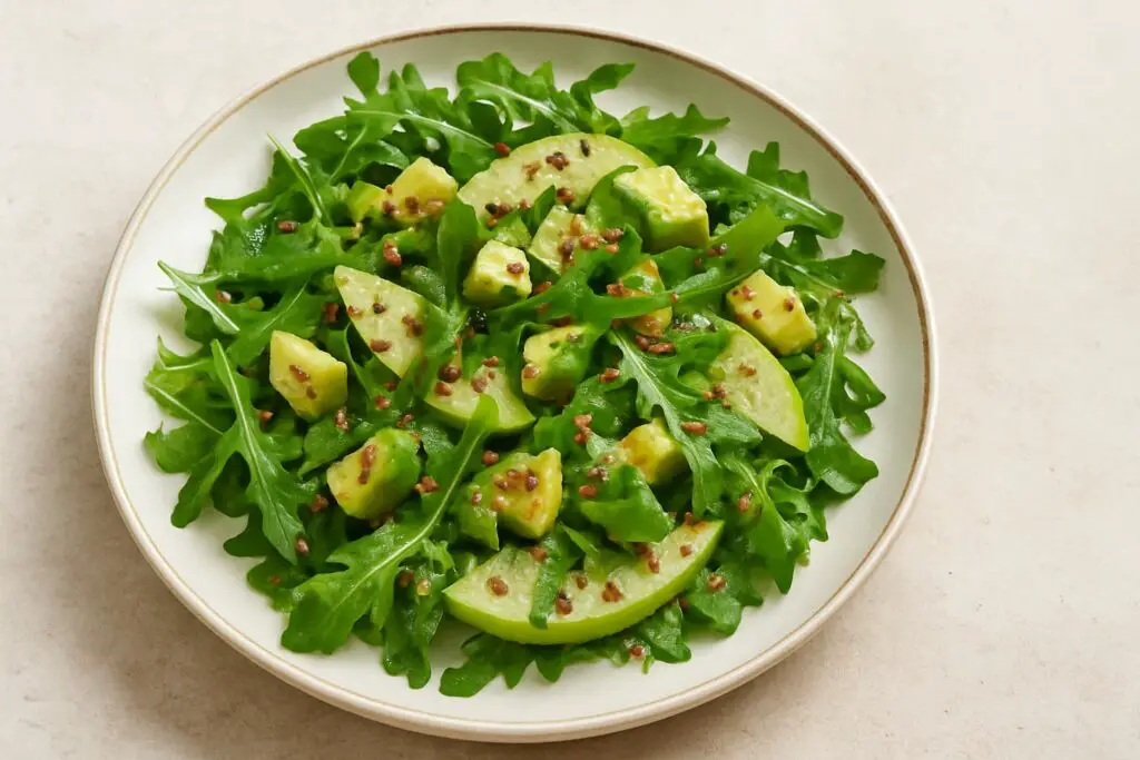 Apple Avocado Arugula Salad