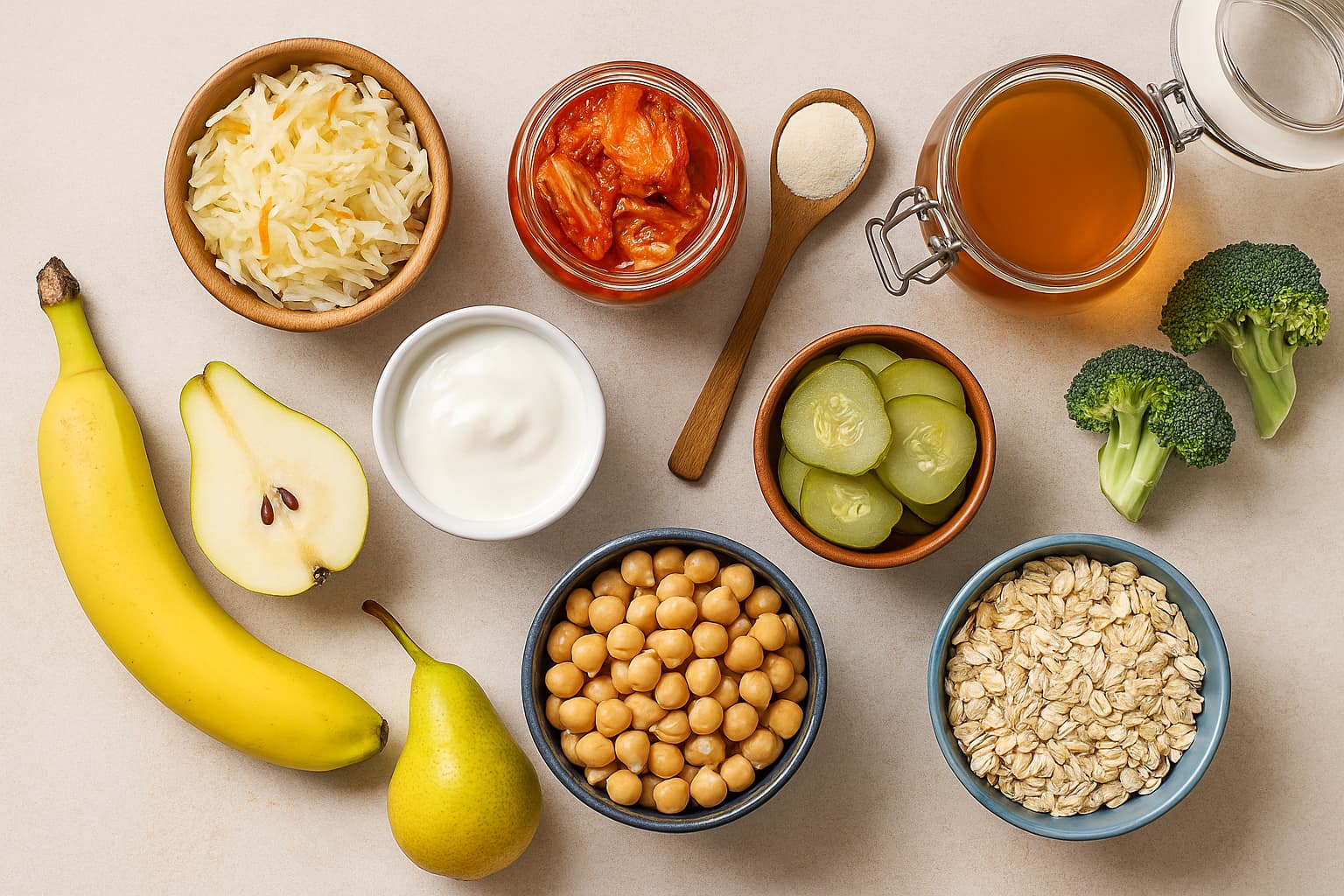 Fermented foods and prebiotics