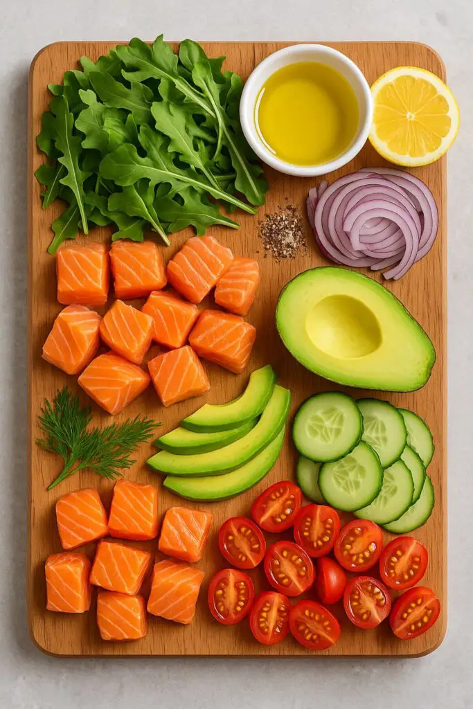 salmon salad ingredients