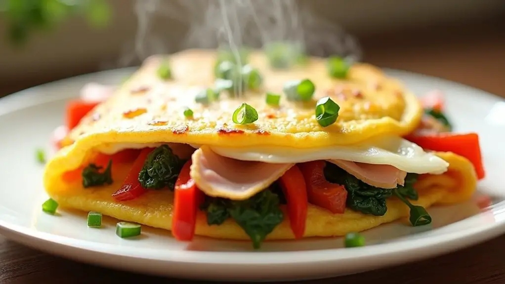 healthy egg white omelette