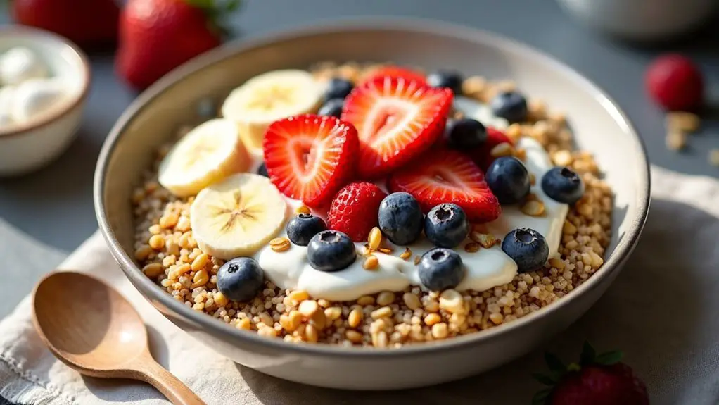 nutritious quinoa breakfast bowl