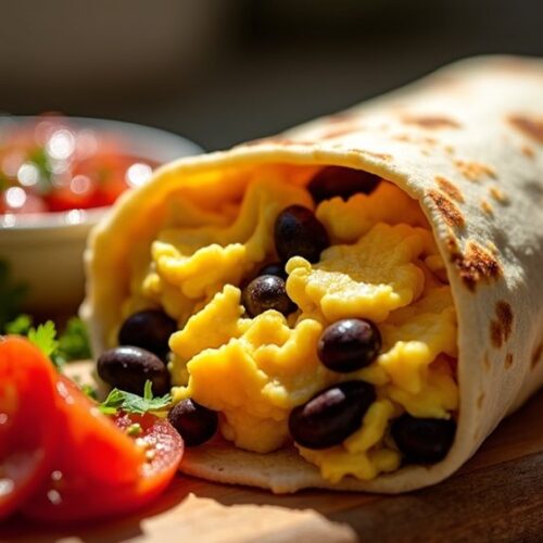 protein packed breakfast burrito