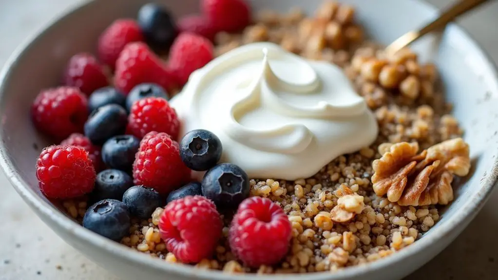 quick protein packed breakfast bowl