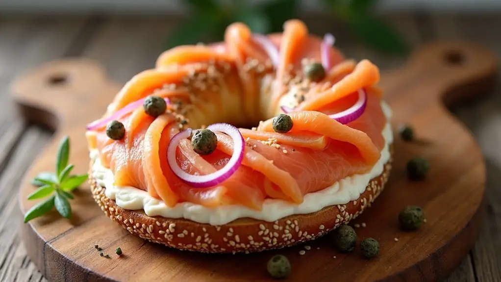 smoked salmon bagel delight