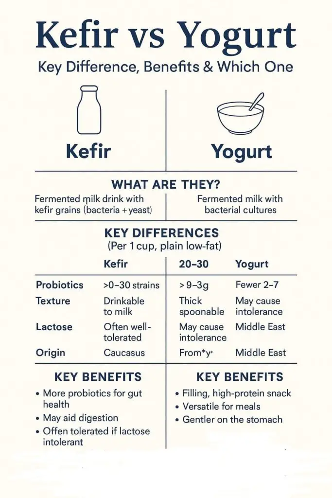 kefir vs yogurt