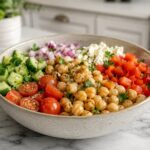 high protein chickpea bowl