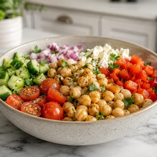 high protein chickpea bowl